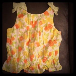 Janie and Jack Orange Blossoms Top